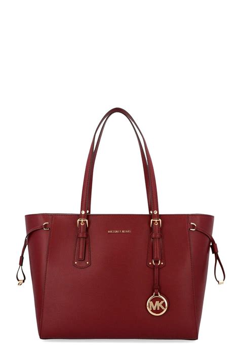 michael kors tote bag burgundy|michael kors brown leather backpack.